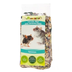 MIXERAMA Farbratten Getreide-Müsli ohne tierisches Eiweiß 500g karma bez białka zwierzęcego dla szczura