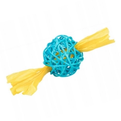 TRIXIE Zabawki dla gryzoni piłki rattanowe dla gryzoni i królików 2 sztuki