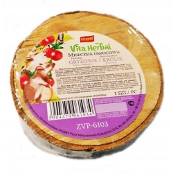 VITAPOL VITA HERBAL MISECZKA OWOCOWA DLA GRYZONI I KRÓLIKÓW 1 SZTUKA 6103