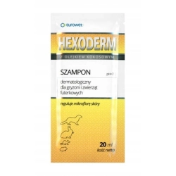 HEXODERM SZAMPON DERMATOLOGICZNY DLA GRYZONI 20ml