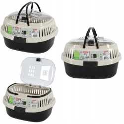 ZOLUX TRANSPORTER 32x23x22x11cm CZARNO-BEŻOWY