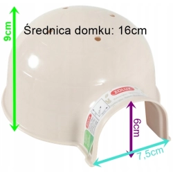 ZOLUX MAŁY DOMEK IGLOO dla gryzoni beżowe 19cm 280080