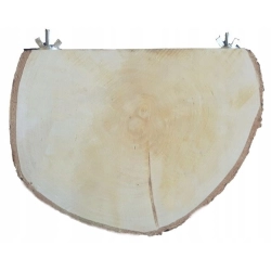 HAM-STAKE PÓŁKA PLATFORMA PÓŁOKRĄGŁA DREWNIANA DO KLATKI hs.32