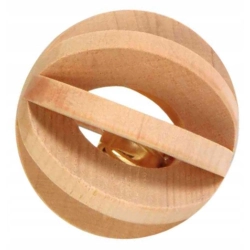 TRIXIE PIŁKA DREWNIANA Z DZWONKIEM dla gryzoni 6cm 6187