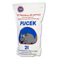 Pucek Pył Piasek do Kąpieli dla Szynszyli 2L worek